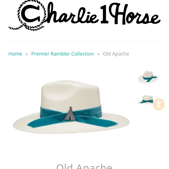 🩵NWOT Charlie 1 Horse Old Apache Hat - Picture 3 of 8